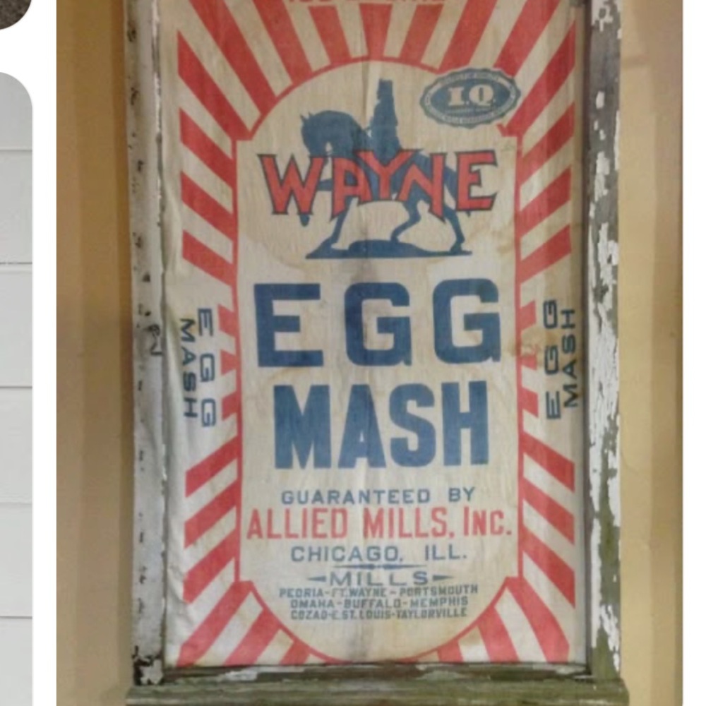 Vintage 1940’s Poultry Feed Burlap Sack - Picture 10 of 14